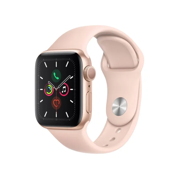 Apple Watch Series 5 (Gold Aluminum Case with Pink Sand Sport Band)