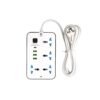 Untitled design(1) DIJLA H33U Universal Power Strip with 4 AC Outlets & 3 USB Ports + USB-C – 10A