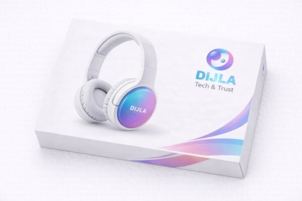 DIJLA Wireless Bluetooth Over-Ear Headphones – Stereo Sound, Comfortable Fit