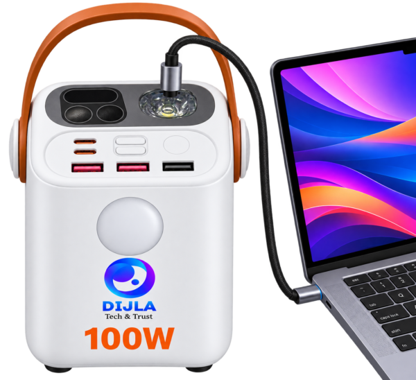 1d2c66d3-49a4-47bb-ac2e-717fc738ccdc DIJLA 100W Power Bank – High-Power Fast Charging for Laptops & Devices